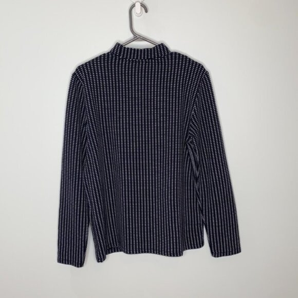 Noisy May Women Checkered Long Sleeves Ruffled Mock Neck Sweater Size Large - Picture 7 of 10